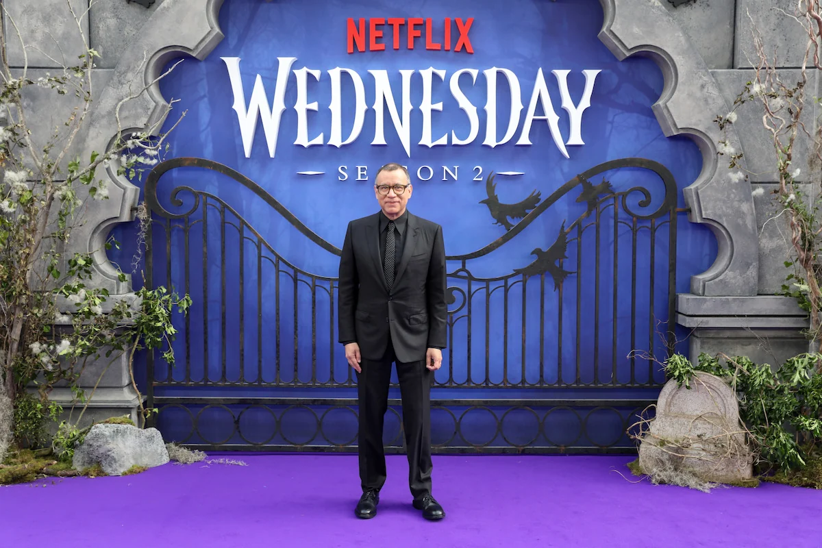 Fred Armisen attends the global premiere of Wednesday Season 2 Part 1 in an official Netflix premiere photo