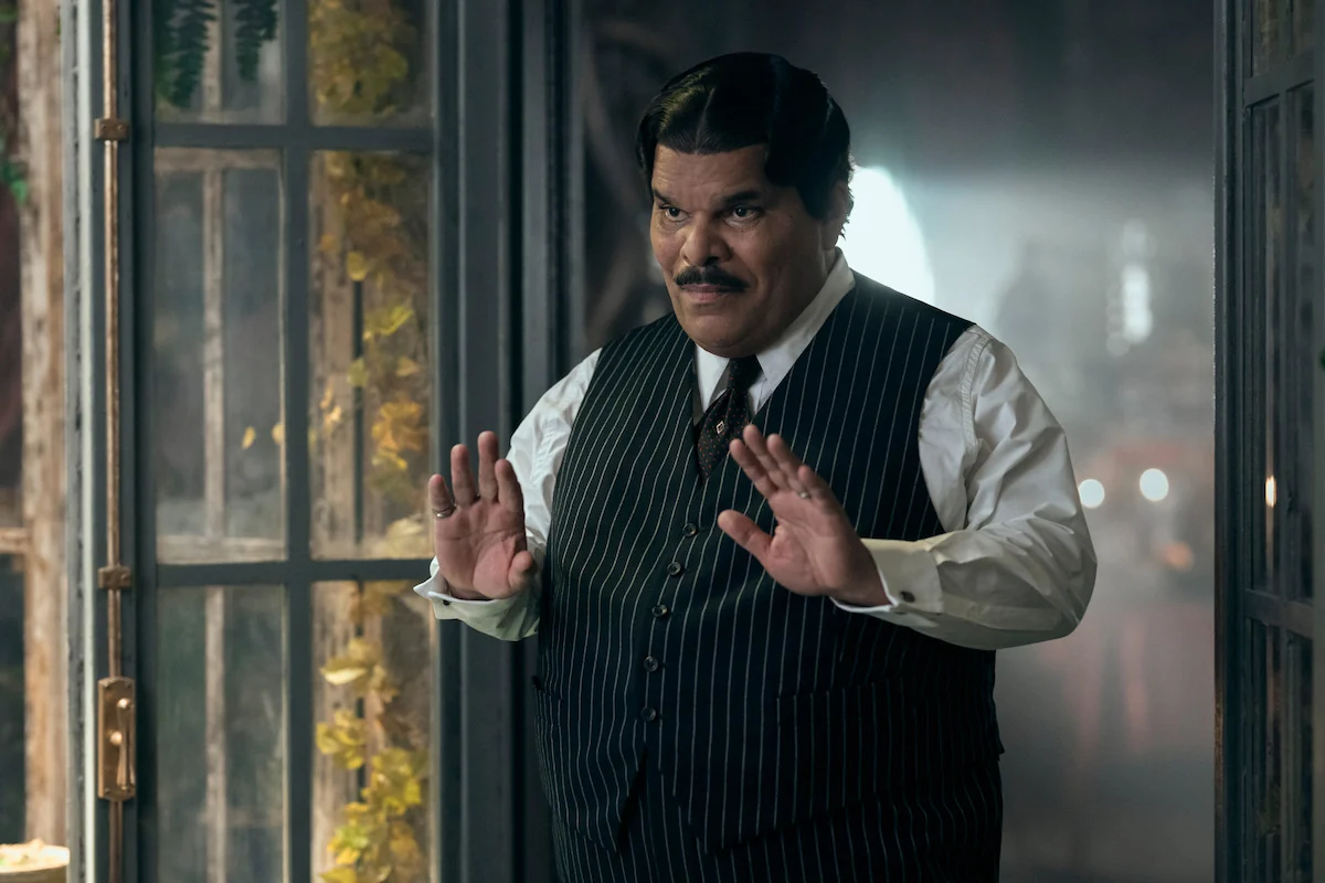 Luis Guzman as Gomez Addams in a Season 2 portrait for Wednesday on Netflix